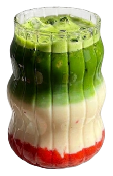 Ice Sweet Matcha Latte Framboise